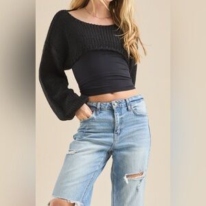 Altar’d State Kenna pullover shrug sweater, size XXL